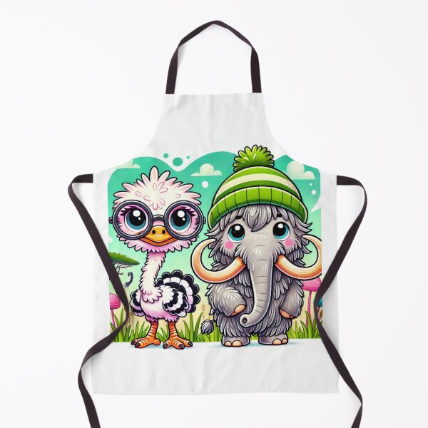 Item preview, Feathered & Furry: Ostrich & Mammoth designed and sold by WildVista.