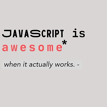 Artwork thumbnail, javascript is awesome by CodeCrush