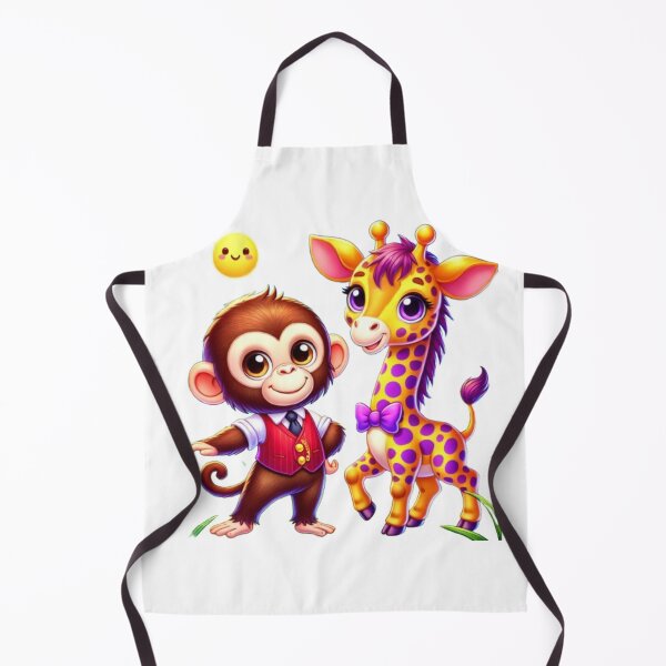 Item preview, Jungle Giants: Chimpanzee & Giraffe designed and sold by WildVista.