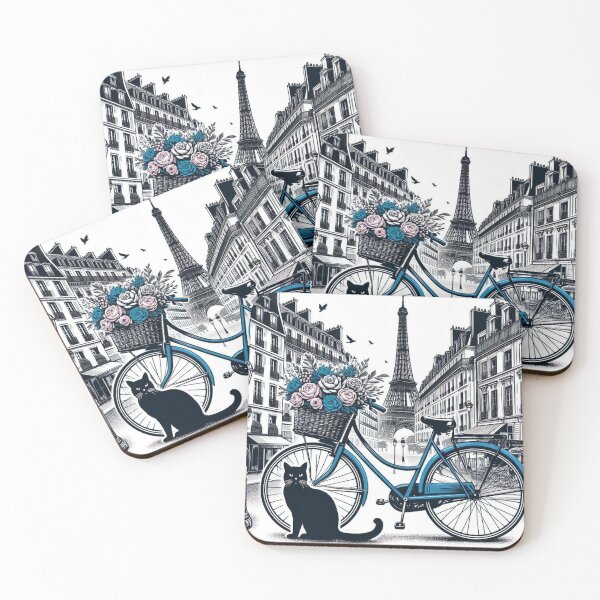 Item preview, Paris Black Cat - Design Nr 176 designed and sold by WeimTrails.