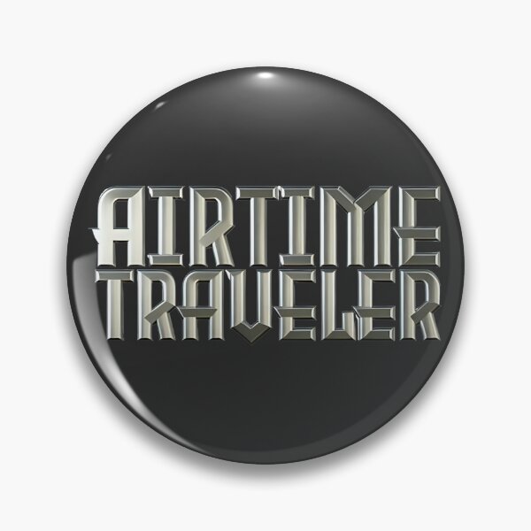 Item preview, Airtime Traveler Font Only Logo (Steel) designed and sold by DiveLoopDesigns.