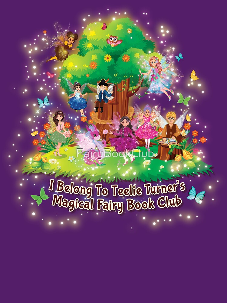 Thumbnail 3 of 3, Fitted Scoop T-Shirt, Teelie Turner's Magical Fairy Book Club Fairies At Play™ designed and sold by FairyBookClub.