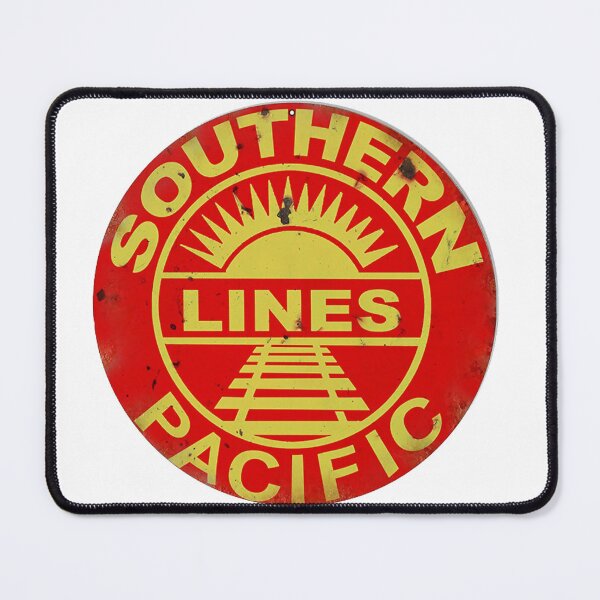 Item preview, Southern Pacific Lines Railway Company logo vintage real sign designed and sold by PIXEL POP DESIGNS - Beyond the Norm!.