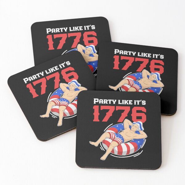 Aperçu de l'œuvre Fête comme dans son design patriotique de 1776 créée et vendue par PNGShop.