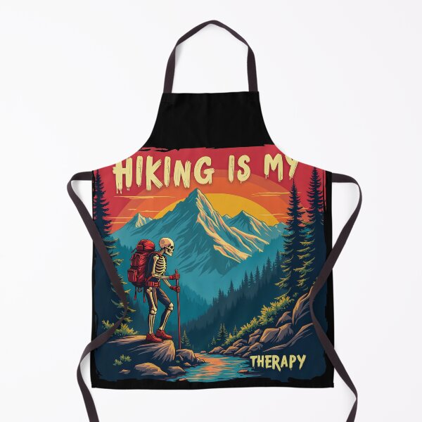Item preview, Hiking Is My Therapy" - Embrace the Spirit of Halloween on the Trail! designed and sold by limos.