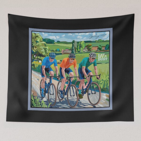Item preview, Cycling Art - Quiet Country Roads - Eat My Dust designed and sold by EatMyDust-Bike.