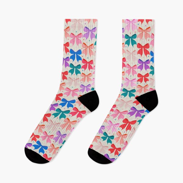 Item preview, Title: “Colorful Bow Pattern with Festive Stars for Holiday Designs designed and sold by AKart19.