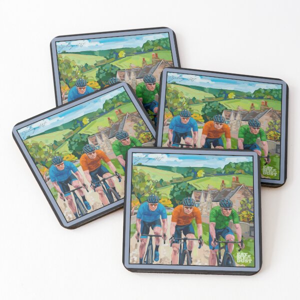 Item preview, Cycling Art - One More Climb To The Cafe - Eat My Dust designed and sold by EatMyDust-Bike.