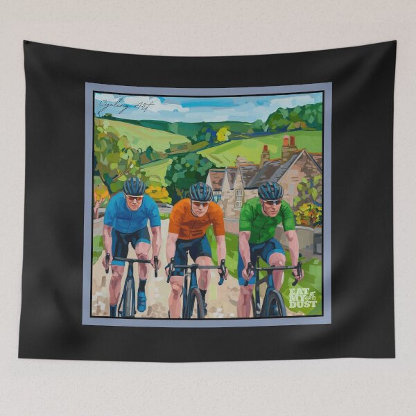 Item preview, Cycling Art - One More Climb To The Cafe - Eat My Dust designed and sold by EatMyDust-Bike.