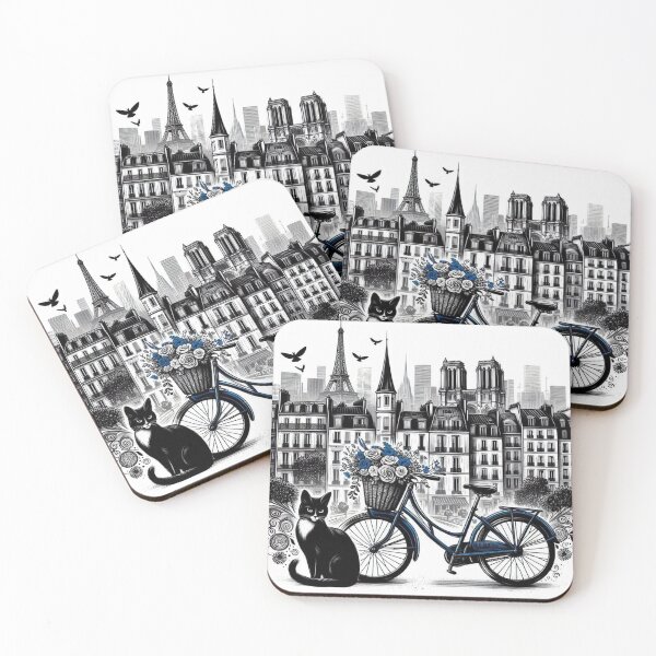 Item preview, Paris Black Cat - Design Nr 178 designed and sold by WeimTrails.