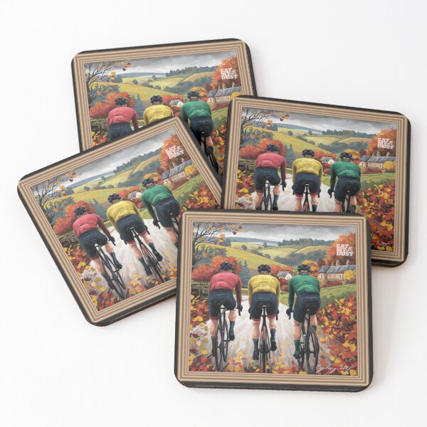 Item preview, Cycling Art - Autumnal Meander - Eat My Dust designed and sold by EatMyDust-Bike.