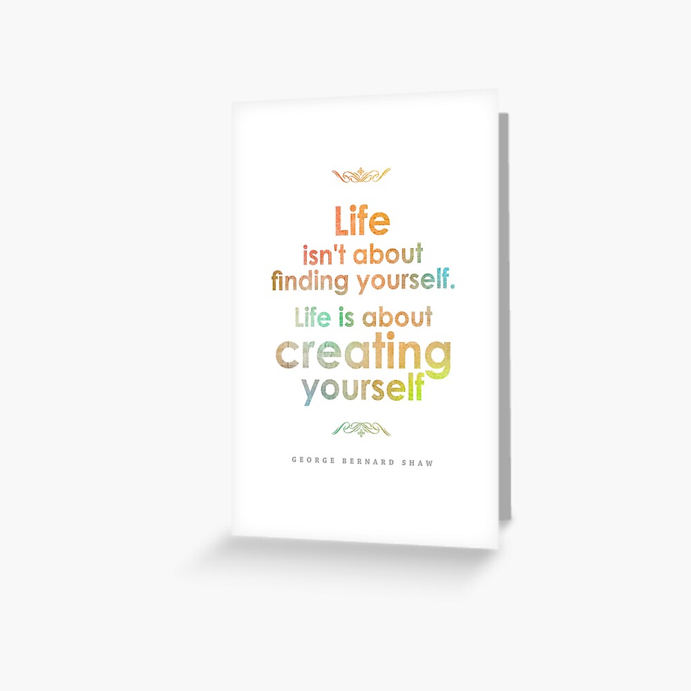 George Bernard Shaw Inspirational Quote 1 Greeting Card