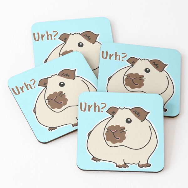 Item preview, Cute Guinea pig: Himalayan cavy saying urh? designed and sold by Catphonesoup.