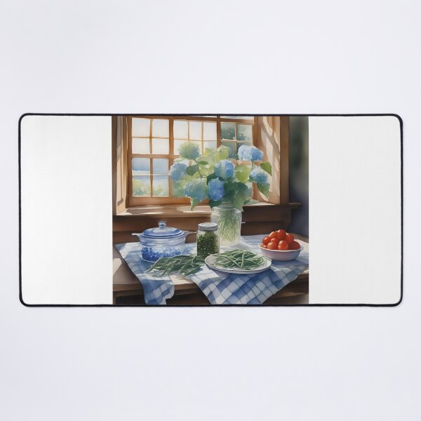 Item preview, Watercolor Farm Kitchen Table With Green Beans B designed and sold by Oldetimemercan.