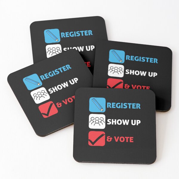 Item preview, Register Show Up Vote Patriotic Design designed and sold by PNGShop.