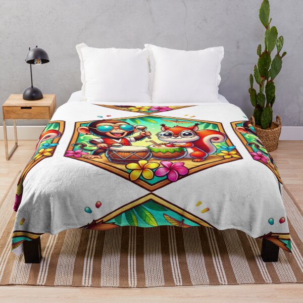 Item preview, Jungle Jive: Chimpanzee and Squirrel designed and sold by WildVista.