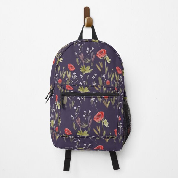 Item preview, Red poppy flowers watercolor floral print  designed and sold by HandmadeMood.