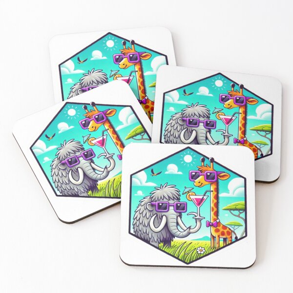Item preview, High and Mighty: Mammoth and Giraffe designed and sold by WildVista.
