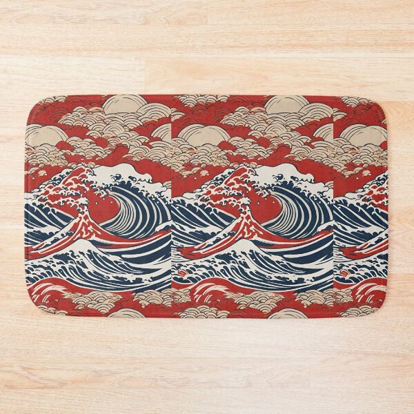 Item preview, Japanese Art, Kanagawa Style Wave, Hokusai Style Wave designed and sold by Mariana Piana.