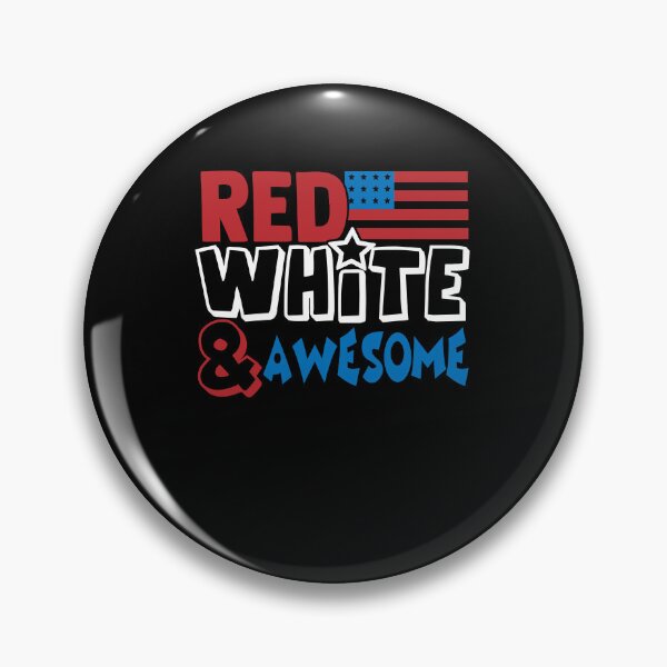 Item preview, Red White And Awesome Patriotic Design designed and sold by PNGShop.