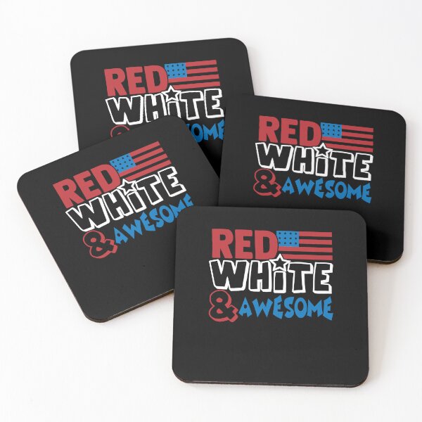 Item preview, Red White And Awesome Patriotic Design designed and sold by PNGShop.