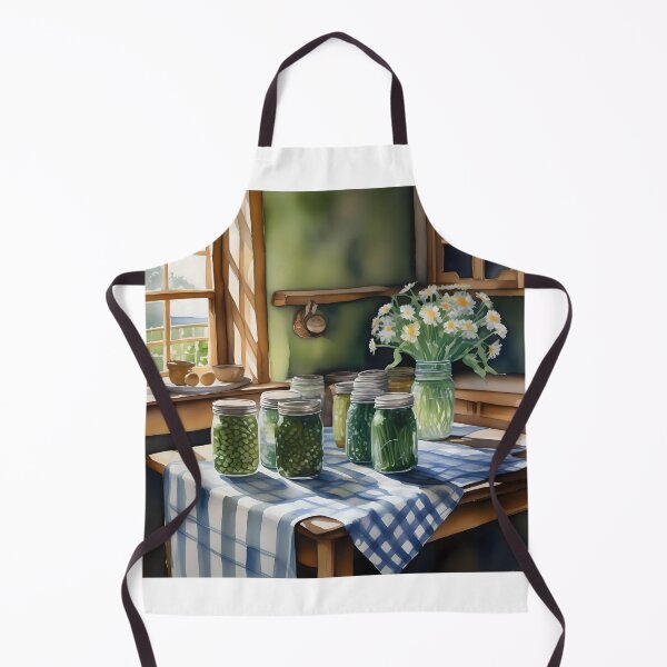 Item preview, Watercolor Farm Kitchen Table With Green Beans A designed and sold by Oldetimemercan.
