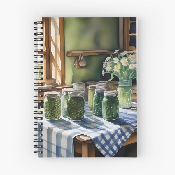 Item preview, Watercolor Farm Kitchen Table With Green Beans A designed and sold by Oldetimemercan.