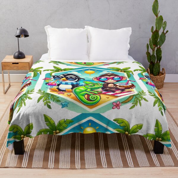 Item preview, Tropical Trio: Penguin, Chameleon, Chimp designed and sold by WildVista.