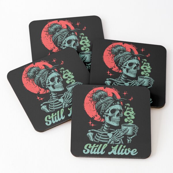Item preview, Still Alive - Skeleton Coffee  designed and sold by HellbenderCo.