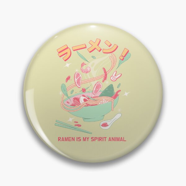 Item preview, Ramen is my spirit animal - Pink Japanese designed and sold by Circle-Cats.