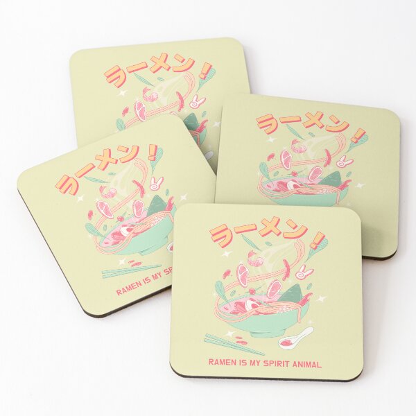 Item preview, Ramen is my spirit animal - Pink Japanese designed and sold by Circle-Cats.
