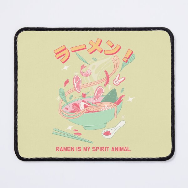 Item preview, Ramen is my spirit animal - Pink Japanese designed and sold by Circle-Cats.