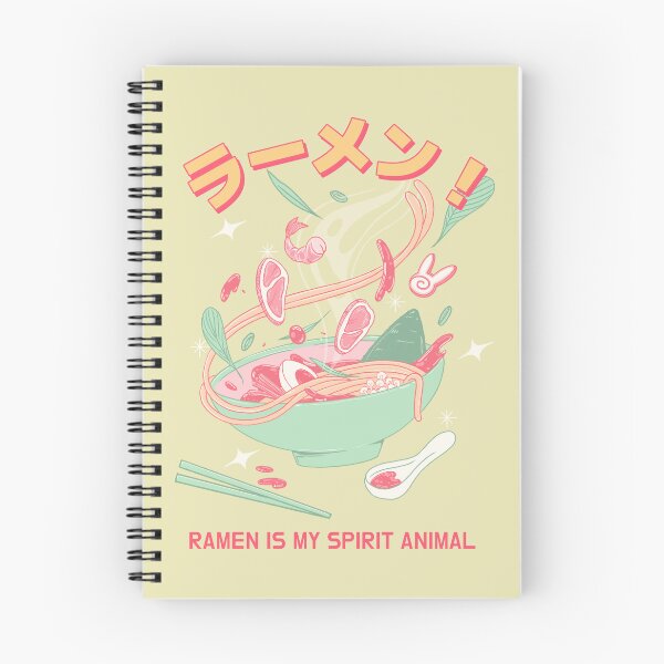Item preview, Ramen is my spirit animal - Pink Japanese designed and sold by Circle-Cats.