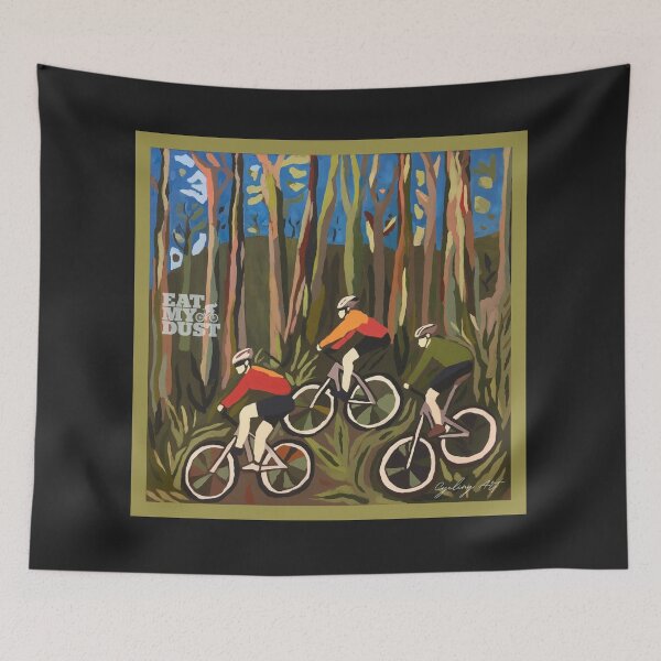 Item preview, Cycling Art - Grassy Gravel Descent - Eat My Dust designed and sold by EatMyDust-Bike.