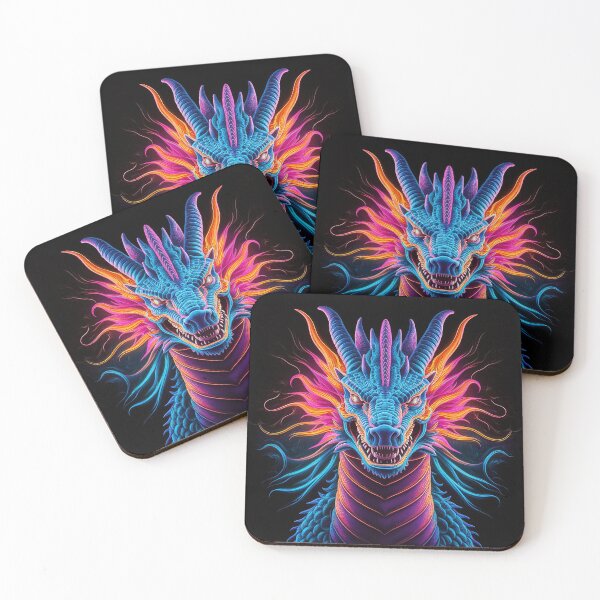 Item preview, Fierce Neon Dragon Staring Into My Soul designed and sold by PinkGoddessLove.