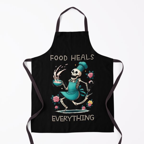 Item preview, Skeleton Cooking Food Heals Everything Funny Gifts designed and sold by MikeKart.