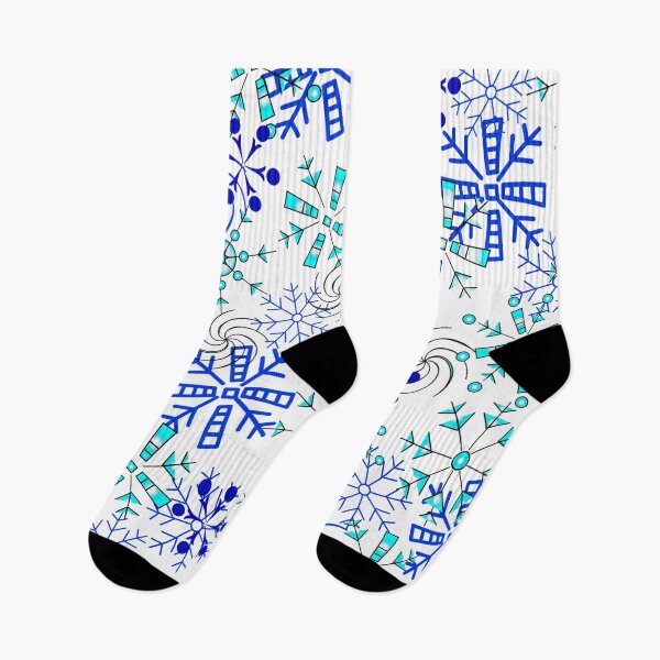 Item preview, Winter Snow For Christmas Blue and White designed and sold by Sharon Schwalbe.