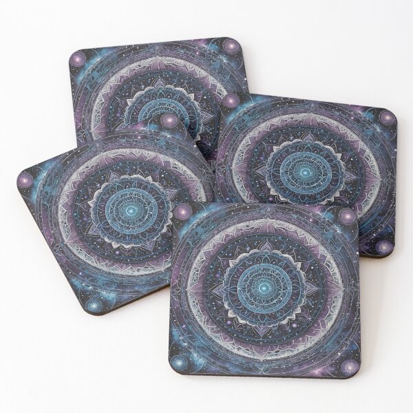 Item preview, Celestial Mandala: Cosmic Serenity in Blue designed and sold by MandalasShops.