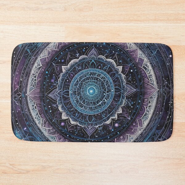 Item preview, Celestial Mandala: Cosmic Serenity in Blue designed and sold by MandalasShops.