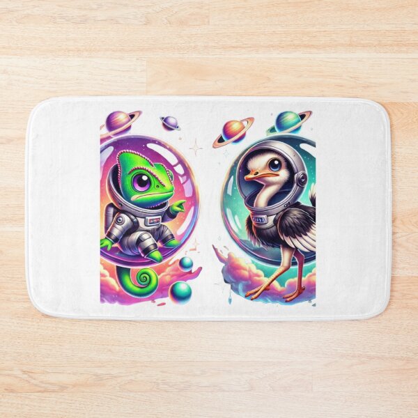 Item preview, Chameleon & Ostrich: “Stellar Style” designed and sold by WildVista.