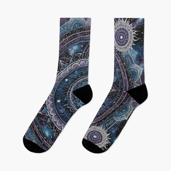 Item preview, Cosmic Mandala: Celestial Geometry in Blues and Purples designed and sold by MandalasShops.