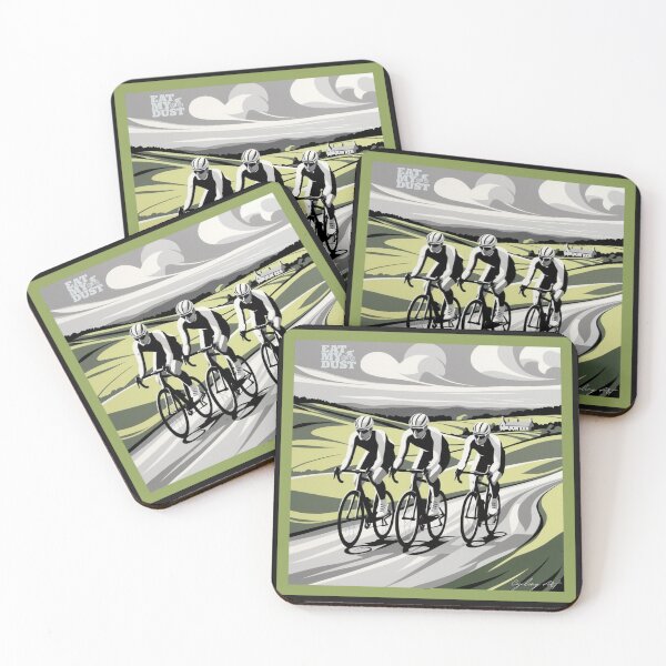 Item preview, Cycling Art - Out Pedalling The Rain - Eat My Dust designed and sold by EatMyDust-Bike.