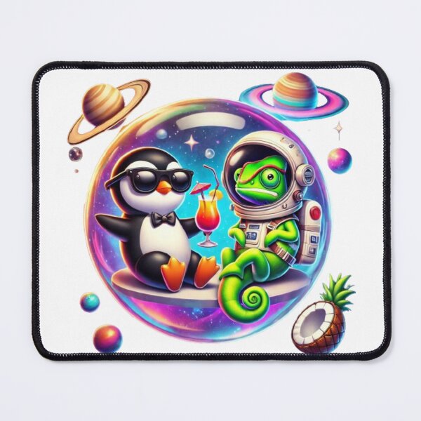 Item preview, Penguin, Chameleon  “Tropical Space” designed and sold by WildVista.