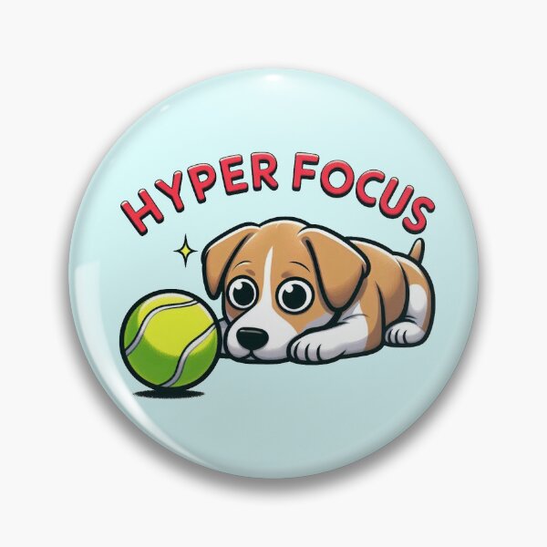 Item preview, Hyper Focus Dog designed and sold by Vkinsify.