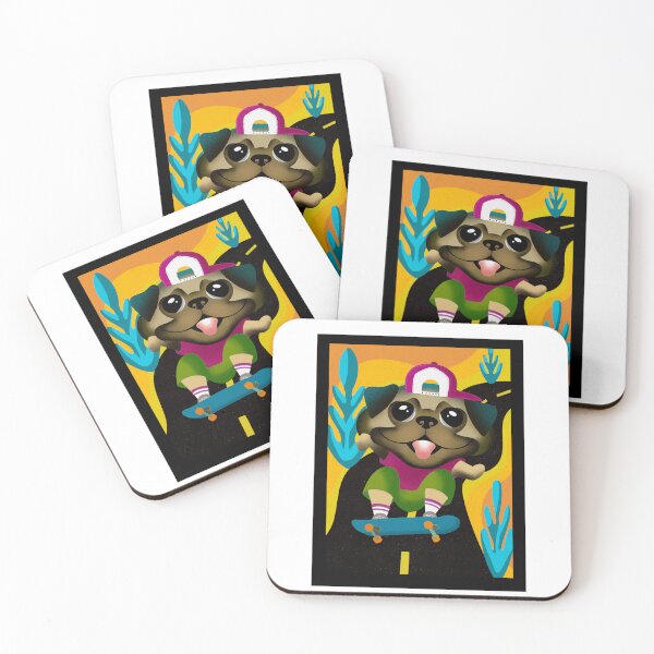Item preview, Skateboarding Pug designed and sold by DoriqueDesigns.
