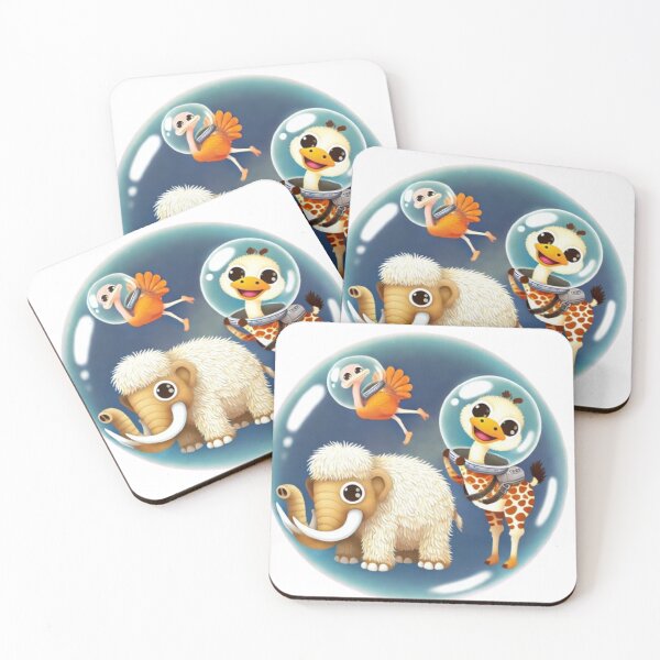 Item preview, Mammoth, Chameleon & Ostrich: “Galactic Groove” designed and sold by WildVista.