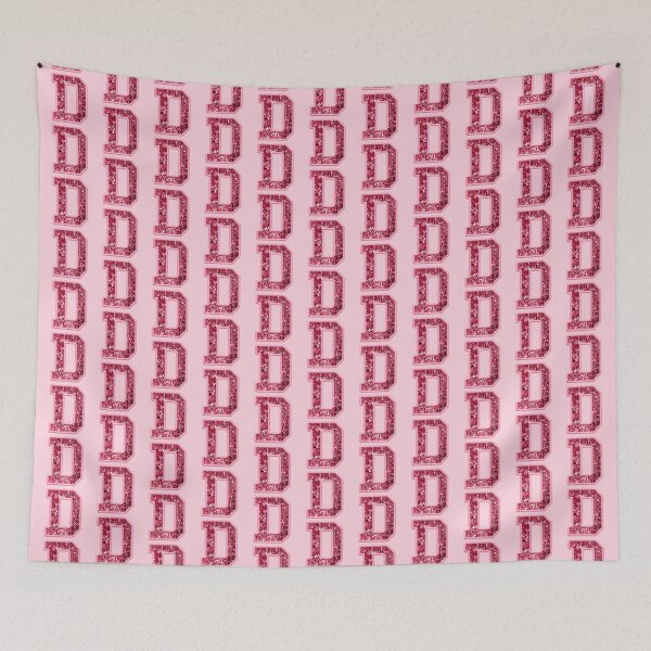 Item preview, D Preppy Glitter Varsity Letter Patch designed and sold by Creative Brat Design Studio.