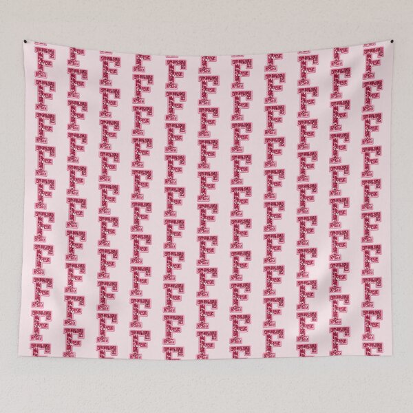 Item preview, F Preppy Glitter Varsity Letter Patch designed and sold by Creative Brat Design Studio.