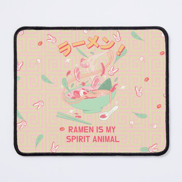 Item preview, Ramen is my spirit animal - Pink Pattern Japanese designed and sold by Circle-Cats.