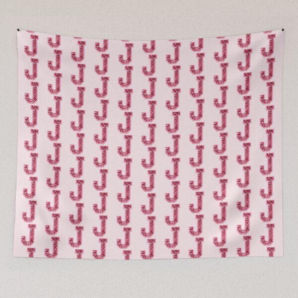 Item preview, J Preppy Glitter Varsity Letter Patch designed and sold by Creative Brat Design Studio.
